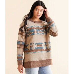 BKE Aztec Oversized Pullover Women’s Size Medium